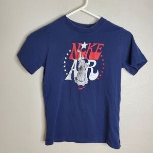 Nike T Shirt Boys Medium Blue